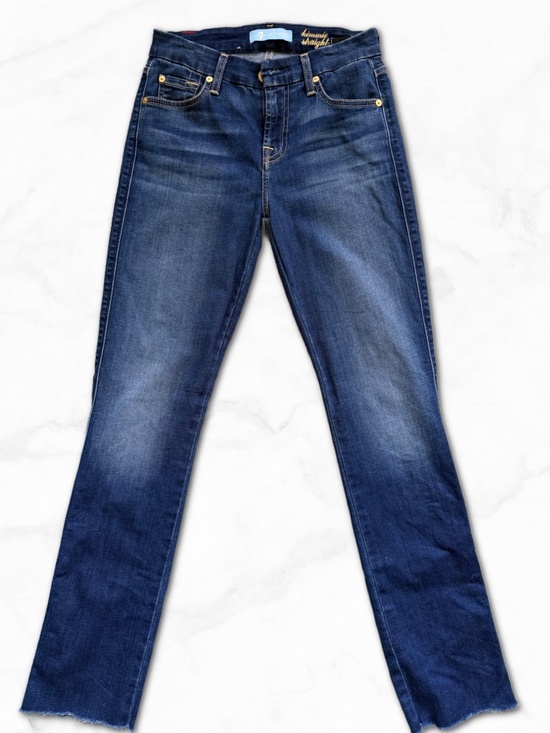 7 For All Mankind Denim - 7 for All Mankind - Kimmie Straight Leg Jeans - Size 25
